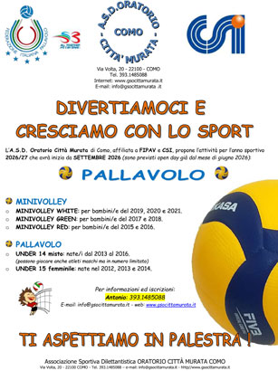 volantino attività 2026/27